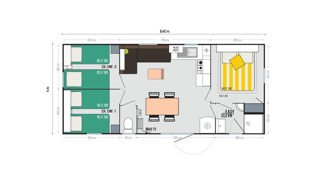Mobil-Home Parc Des Allais Trogues Extérieur photo